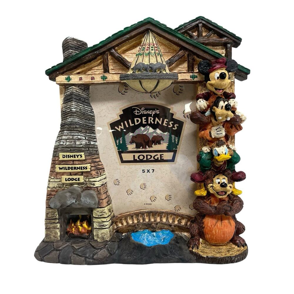 Disney Parks Wilderness Lodge Mickey & Friends Totem Pole Photo Picture Frame